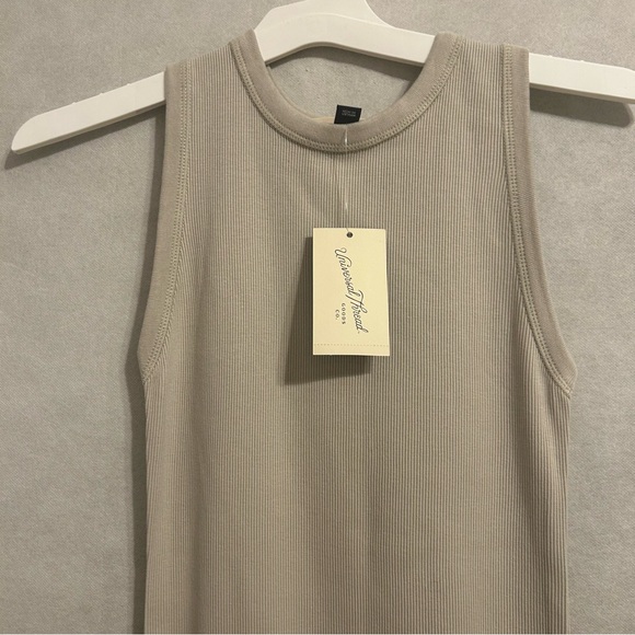 Women's Rib-Knit Maxi Bodycon Dress - Universal Thread size Large Taupe NWT - Picture 4 of 10